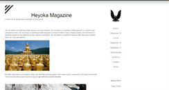 Desktop Screenshot of heyokamagazine.com